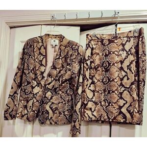 Ultazarra × Target Snake Print Blazer and Skirt Set Sz: M